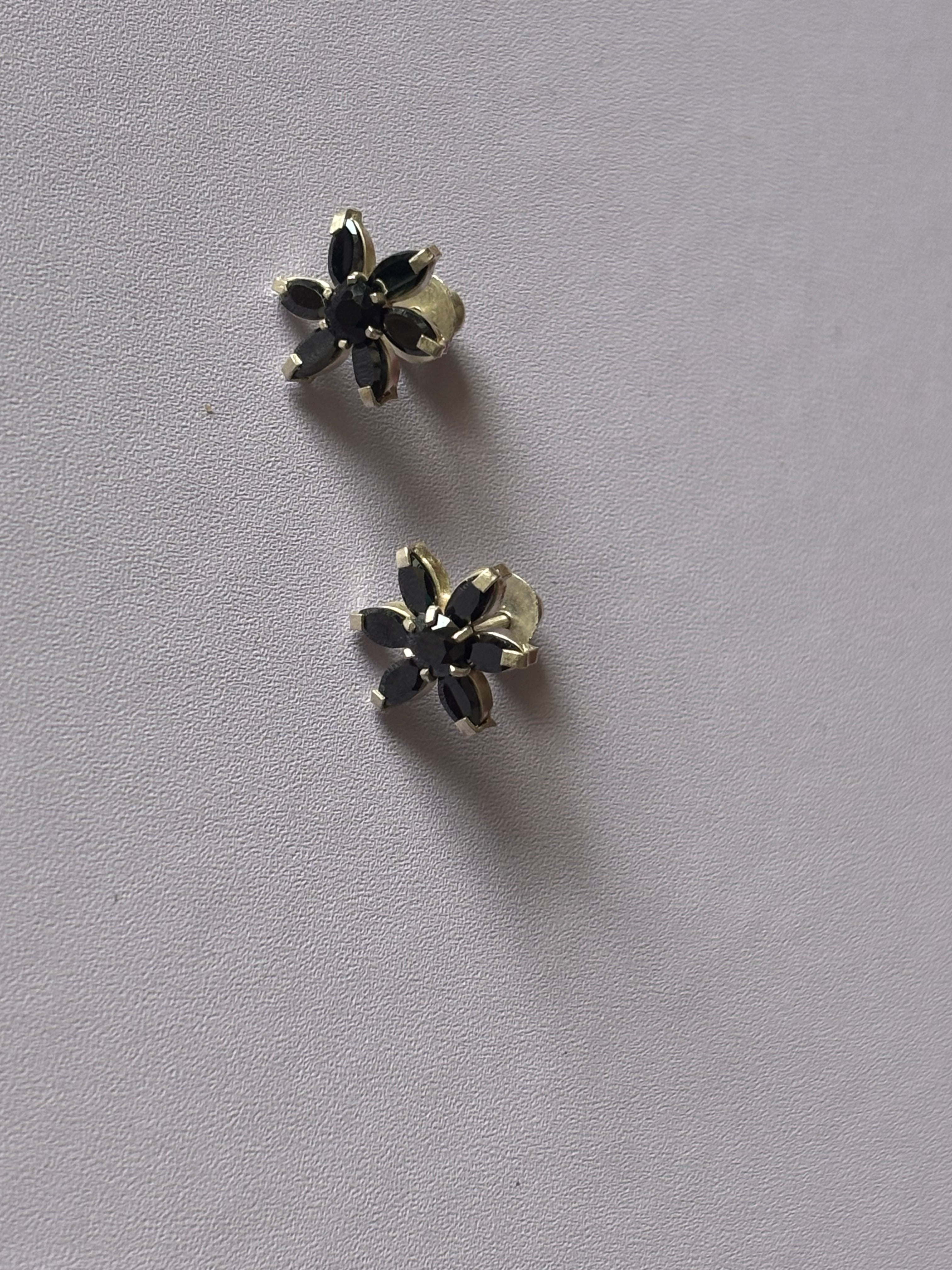 Natural Zircon Stud Earrings